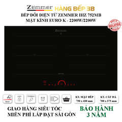 Bếp đôi điện từ Inverter Zemmer IHZ-752MB