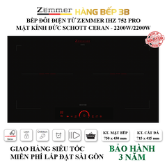 Bếp đôi điện từ Inverter Zemmer IHZ-752 PRO