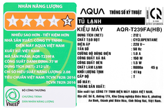 Tủ Lạnh Aqua inverter 212 lít AQR-T239FA(HB)