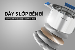 Bộ nồi inox 5 đáy Sunhouse SHG2025
