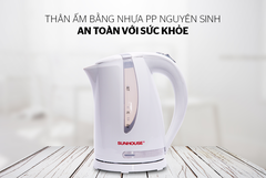 Bình đun siêu tốc nhựa Sunhouse SHD1300