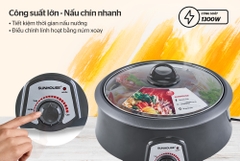 Nồi lẩu điện Sunhouse SHD4522 - 3 lít