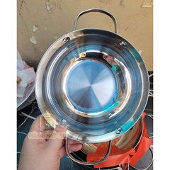 Chảo xào inox 2 quai Sunhouse Healthy 26cm IN26M12