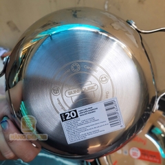 Chảo xào inox 2 quai Sunhouse Healthy 28cm IN28M12