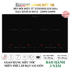 Bếp đôi điện từ Inverter Zemmer IZM-203A