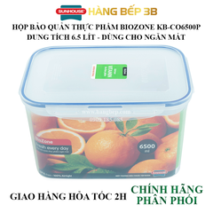 Hộp bảo quản thực phẩm ngăn mát 6500ml Biozone KB-CO6500P