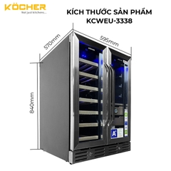 Tủ bảo quản rượu Kocher KCWEU-3338 (chứa 38 chai)