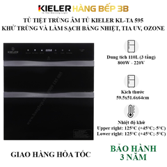 Tủ sấy chén tiệt trùng âm tủ Kieler KL-TA 595