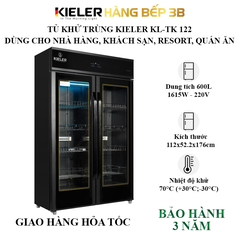 Tủ sấy chén khử trùng Kieler KL-TK 122 cho nhà hàng, khách sạn