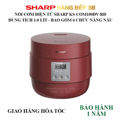 Nồi cơm điện tử Sharp 1 lít KS-COM100DV-RD