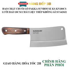 Dao chặt chuôi gỗ Pakka Sunhouse KS-KN180CS 18cm