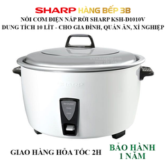 Nồi cơm điện nắp rời Sharp 10 lít KSH-D1010V