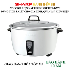 Nồi cơm điện nắp rời Sharp 5 lít KSH-D55V