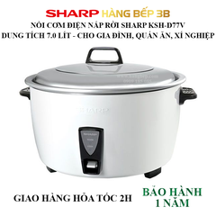 Nồi cơm điện nắp rời Sharp 7 lít KSH-D77V