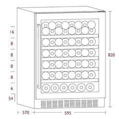 Tủ bảo quản rượu Kocher KWEU-1156B (chứa 54 chai)