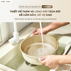 Nồi lẩu điện Bear 8.5 lít HOP-505QT