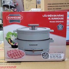 Nồi lẩu điện Sunhouse 4 lít SHD4540