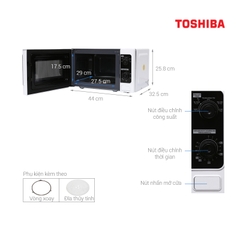 Lò vi sóng Toshiba ER-SM20(W1)VN 20 lít