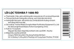 3 lõi lọc nước Toshiba F-1686 / F-1843SV (PAC+RO+C)