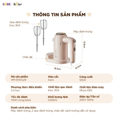 Máy đánh trứng cầm tay Bear HM-5H01J29