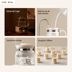 Máy đun nước hâm sữa Bear 1.3 lít WW-4H12W
