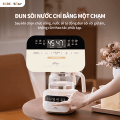 Máy đun nước hâm sữa Bear 1.3 lít WW-4H12W