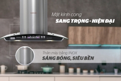Máy hút mùi kính cong Sunhouse SHB6626