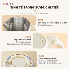 Máy làm sữa hạt Bear 600ml SB-SH06C