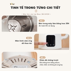 Máy làm sữa hạt Bear 1.2 lít SB-SH12H