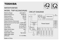 Máy lọc nước Toshiba TWP-W2396SVN(M)
