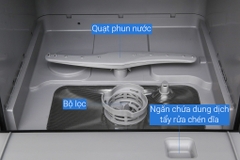 Máy rửa chén mini Toshiba DWS-22AVN D 730W