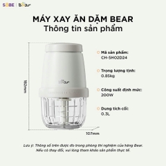 Máy xay ăn dặm Bear 0.3 lít CH-5H02D24