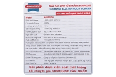 Máy xay sinh tố Sunhouse SHD5315G