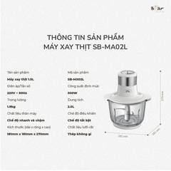 Máy xay thịt Bear 2 lít SB-MA02L