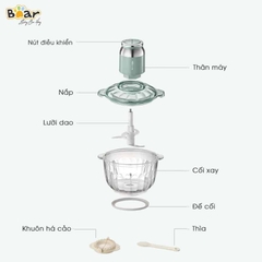 Máy xay thịt Bear 2.5 lít QSJ-C04R8S