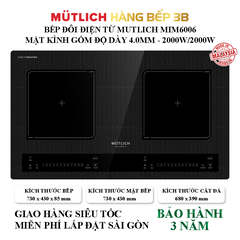 Bếp đôi điện từ Mutlich MIM6006 - Thương hiệu Đức