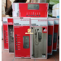 Máy nước nóng trực tiếp Ariston Aures Premium+ 4.5P (có bơm)