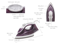 Bàn ủi hơi nước Panasonic NI-M300TVRA