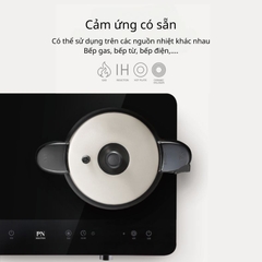 Nồi áp suất nhôm chống dính PoongNuyn BEDPC-06(IH) sử dụng bếp từ