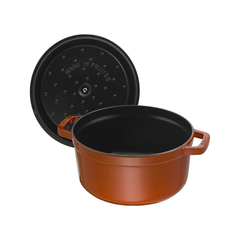 Nồi gang Staub Cocotte 24cm - màu cam quế