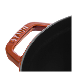 Nồi gang Staub Cocotte 24cm - màu cam quế