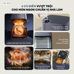 Nồi chiên không dầu Bear 6 lít AF-5H19I45