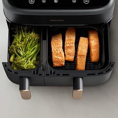 Nồi chiên không dầu 2 ngăn Philips 9 lít NA352/00