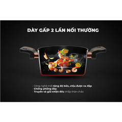 Nồi nhôm chống dính 18cm Ultra Titanium Sunhouse ST2210B-18