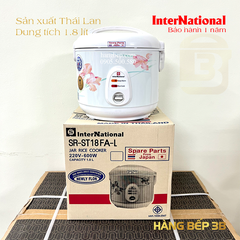 Nồi cơm điện InterNational 1.8 lít SR-ST18FA-L