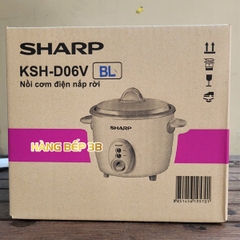 Nồi cơm điện nắp rời Sharp 0.6 lít KSH-D06V (giao màu ngẫu nhiên)