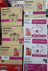 Nồi cơm điện nắp rời 1.8 lít Sharp KSH-D19V (giao màu ngẫu nhiên)