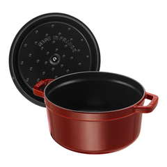 Nồi gang Staub Cocotte 20cm - màu đỏ mận