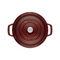 Nồi gang Staub Cocotte 20cm - màu đỏ mận