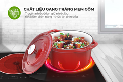 Nồi gang đúc tráng men Sunhouse 21cm GP100MR-21